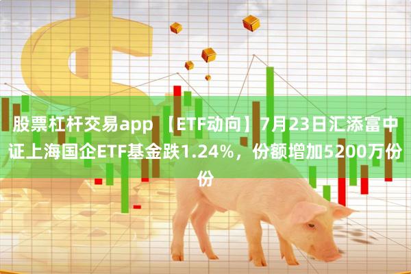 股票杠杆交易app 【ETF动向】7月23日汇添富中证上海国企ETF基金跌1.24%，份额增加5200万份