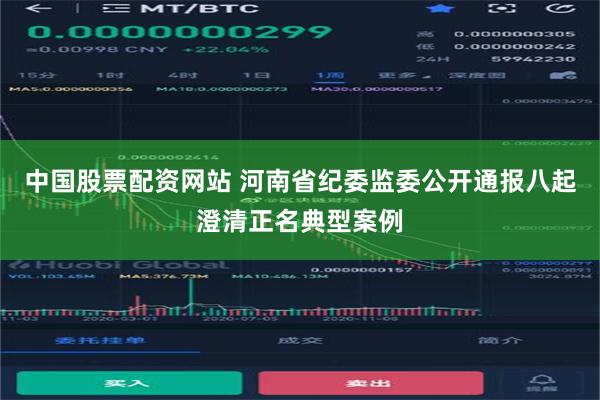 中国股票配资网站 河南省纪委监委公开通报八起澄清正名典型案例